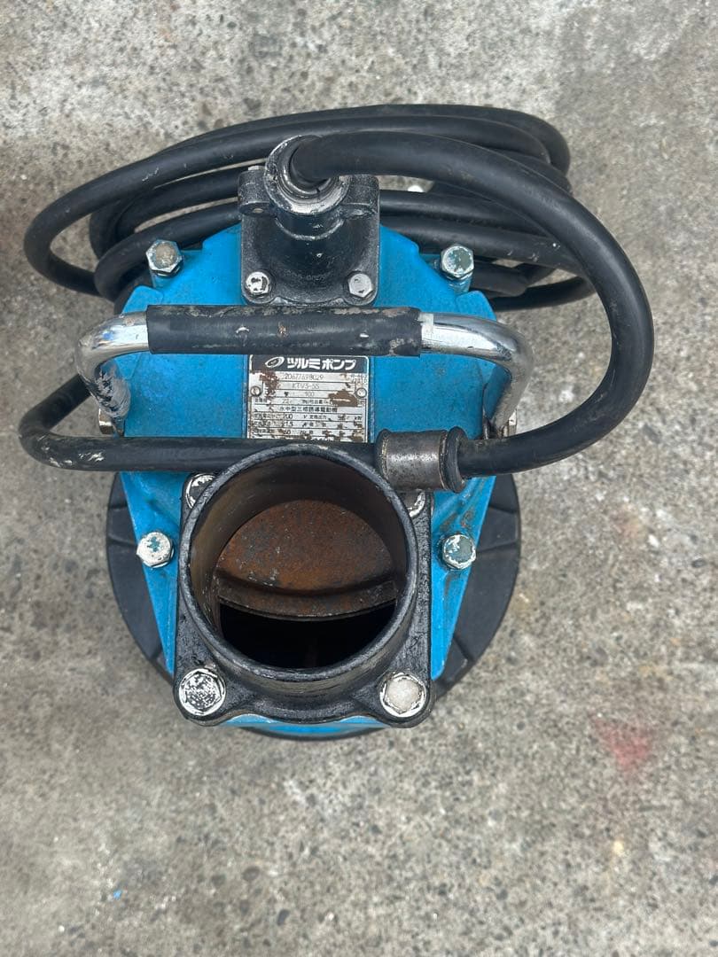 4.ツルミ　排水用水中ポンプKTV3-55 三相 200V 60Hz 5.5kW