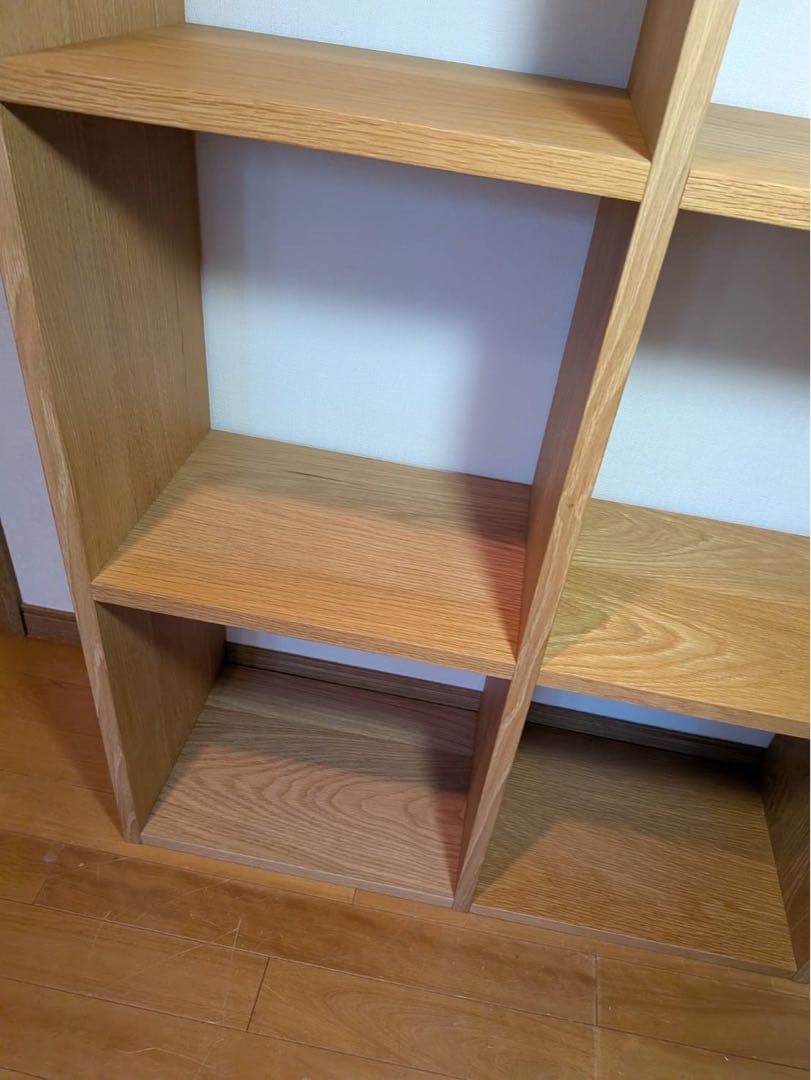 ■送料込■無印良品 スタッキングシェルフ 5×2 木製家具棚MUJIオーク材収納