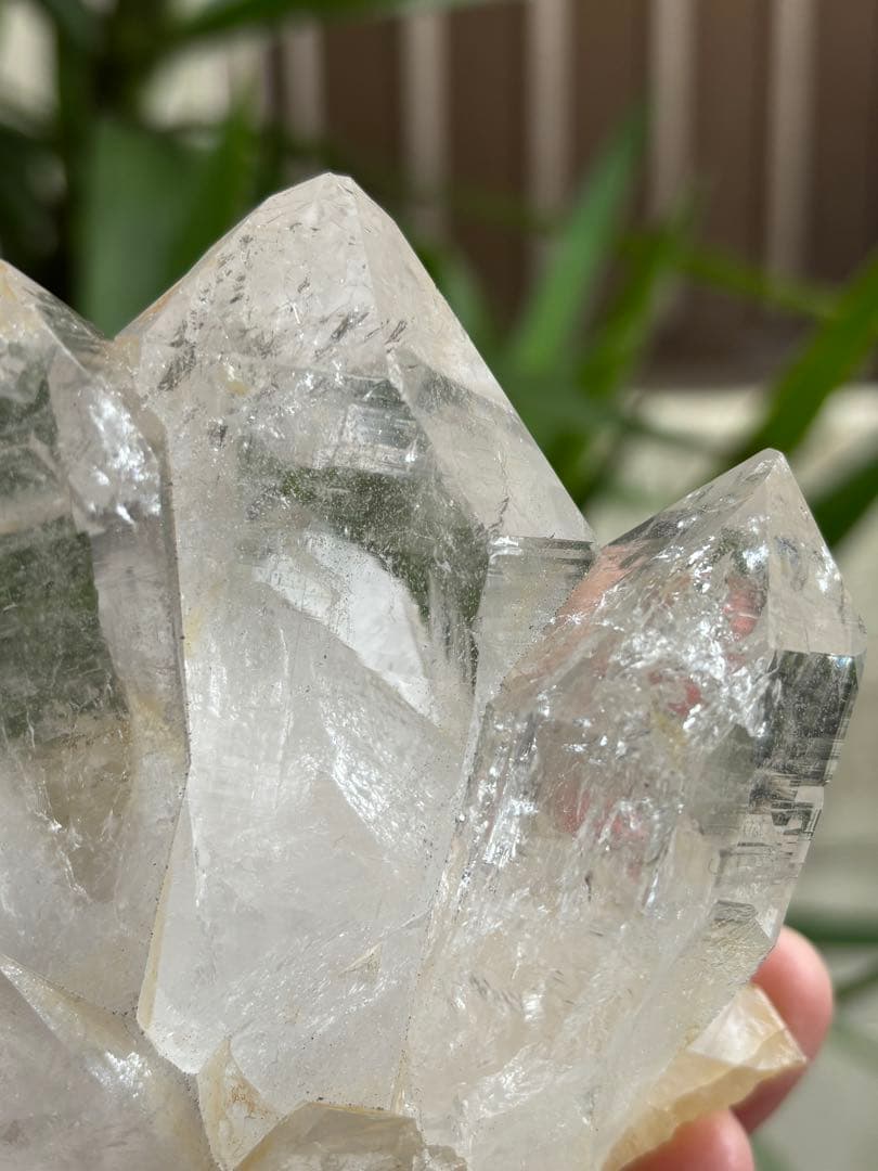 インド　ヒマラヤ　ヒマチャルプラデーシュ産　水晶クラスター　675g 姿良し