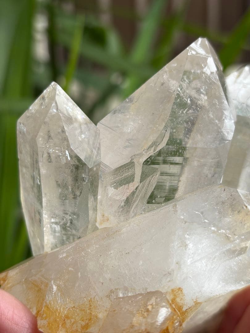インド　ヒマラヤ　ヒマチャルプラデーシュ産　水晶クラスター　675g 姿良し