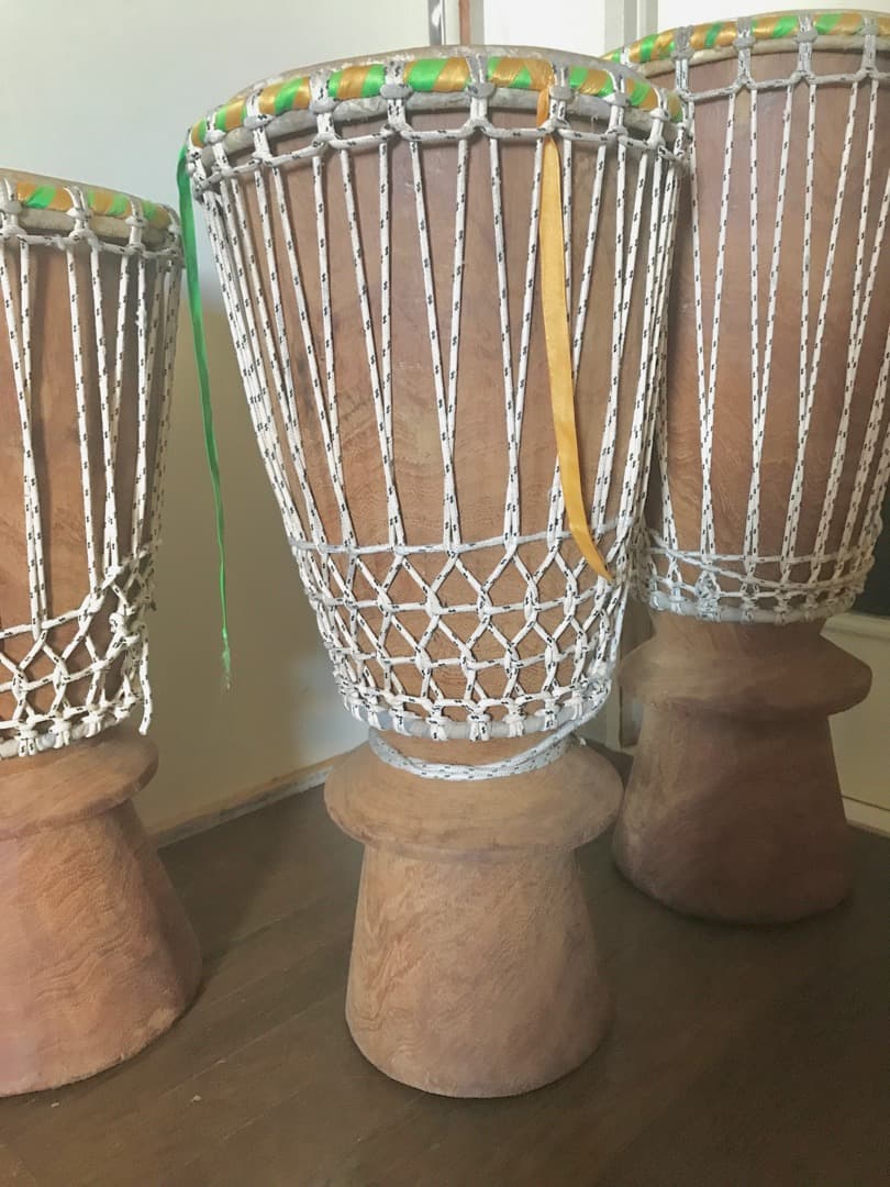 ブガラブ 3本セット 西アフリカパーカッション 本場のセネガル産 ジャンベ