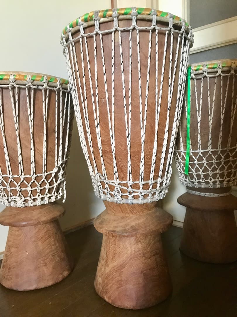 ブガラブ 3本セット 西アフリカパーカッション 本場のセネガル産 ジャンベ