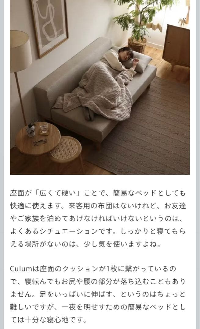 Re:CENO リセノ　culum unit sofa 2人掛け