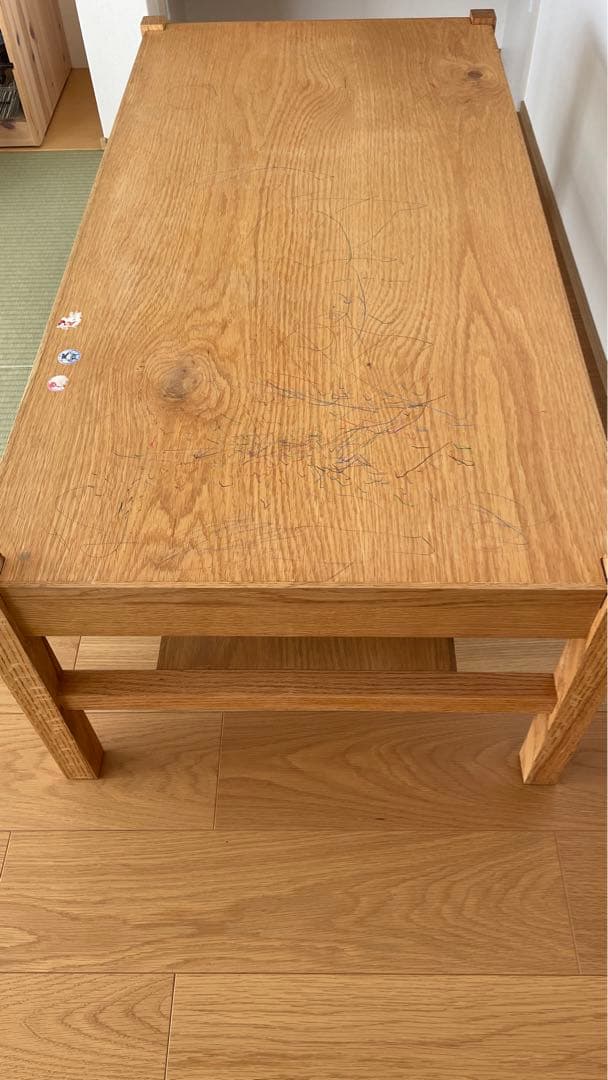 ナチュラルウッド 木製テーブル