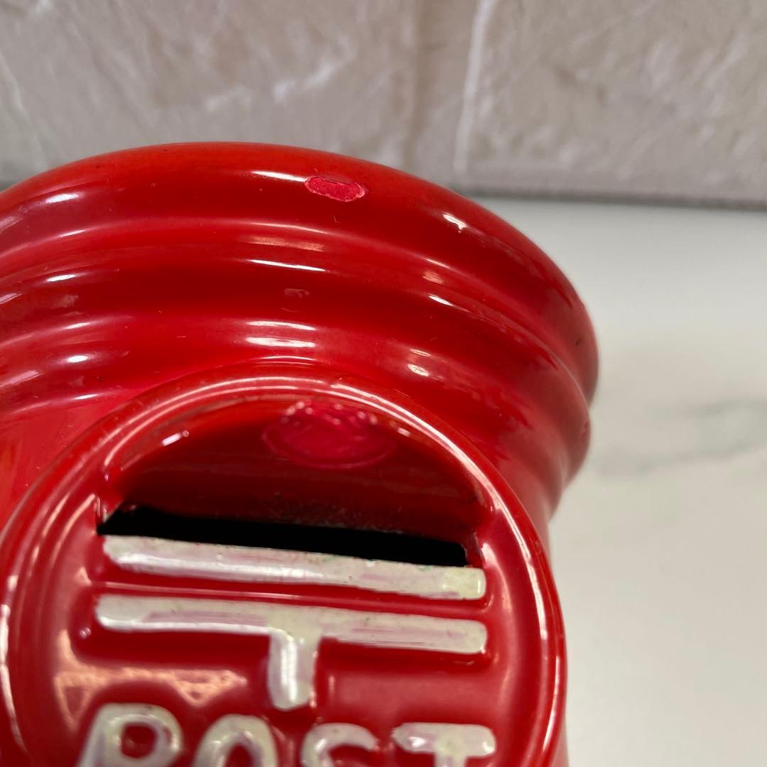 ポスト 陶器製 赤いポスト30cm20cm10cm 匿名配送 郵便ポスト 貯金箱