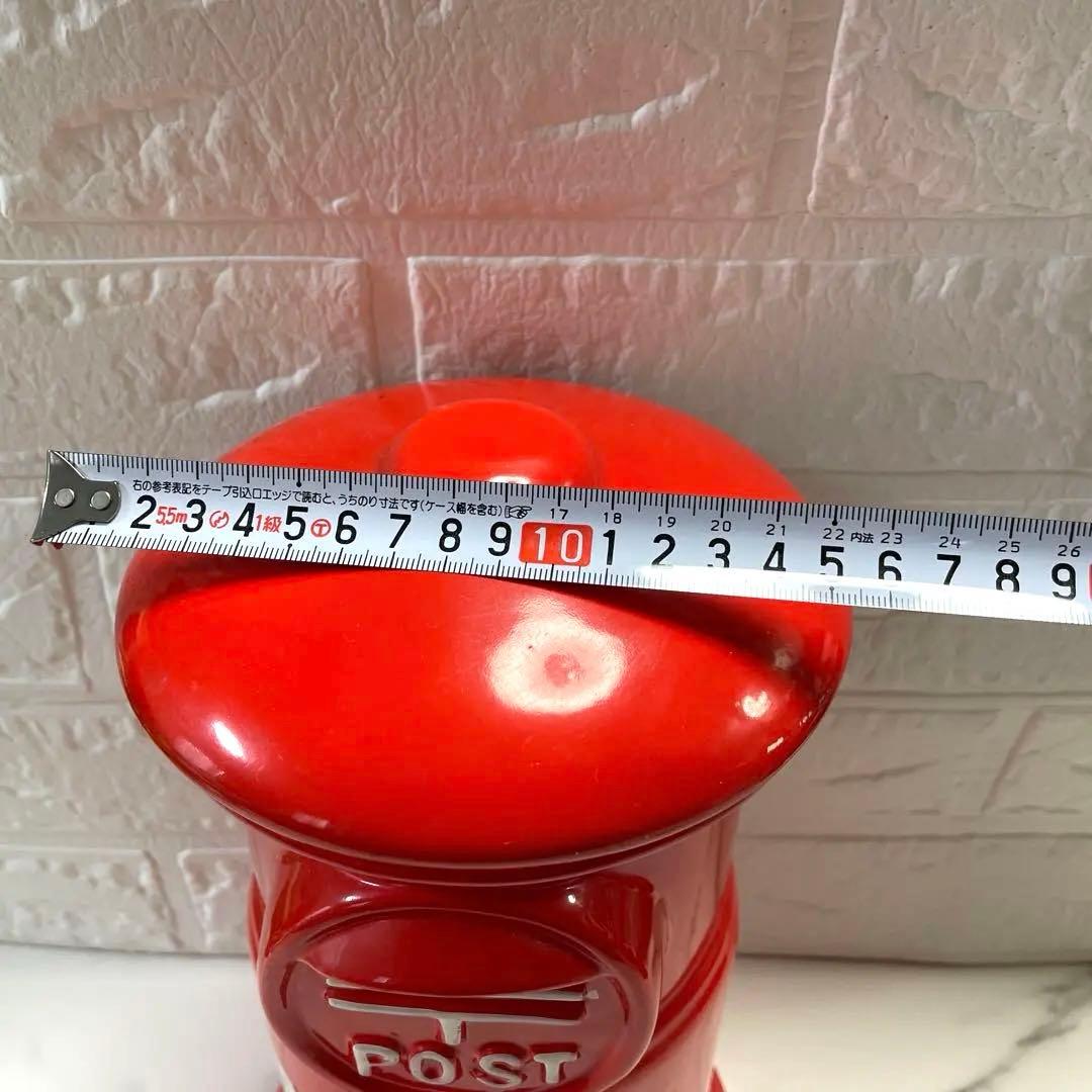 ポスト 陶器製 赤いポスト30cm20cm10cm 匿名配送 郵便ポスト 貯金箱