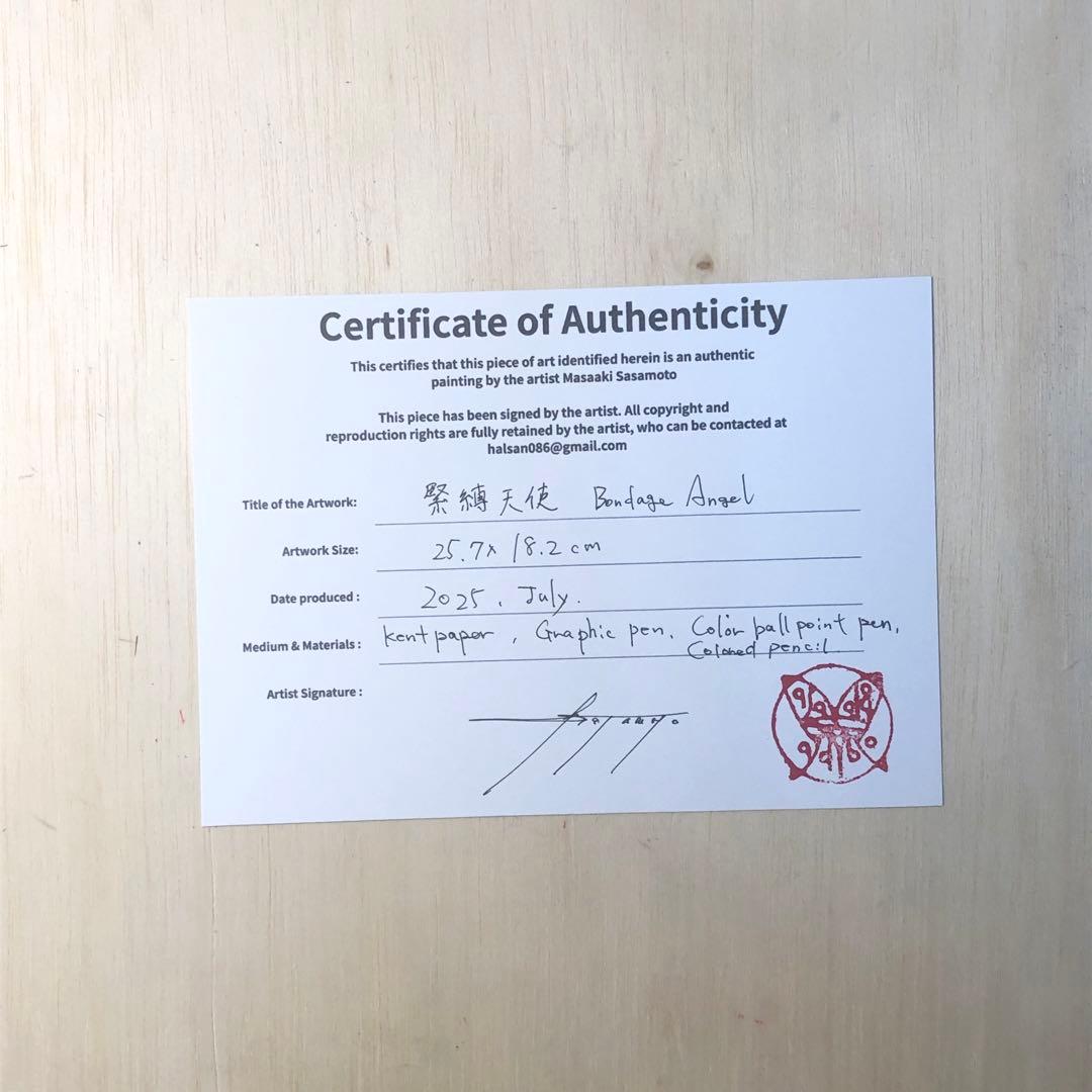 Bondage Angel 緊縛天使　【肉筆絵画】