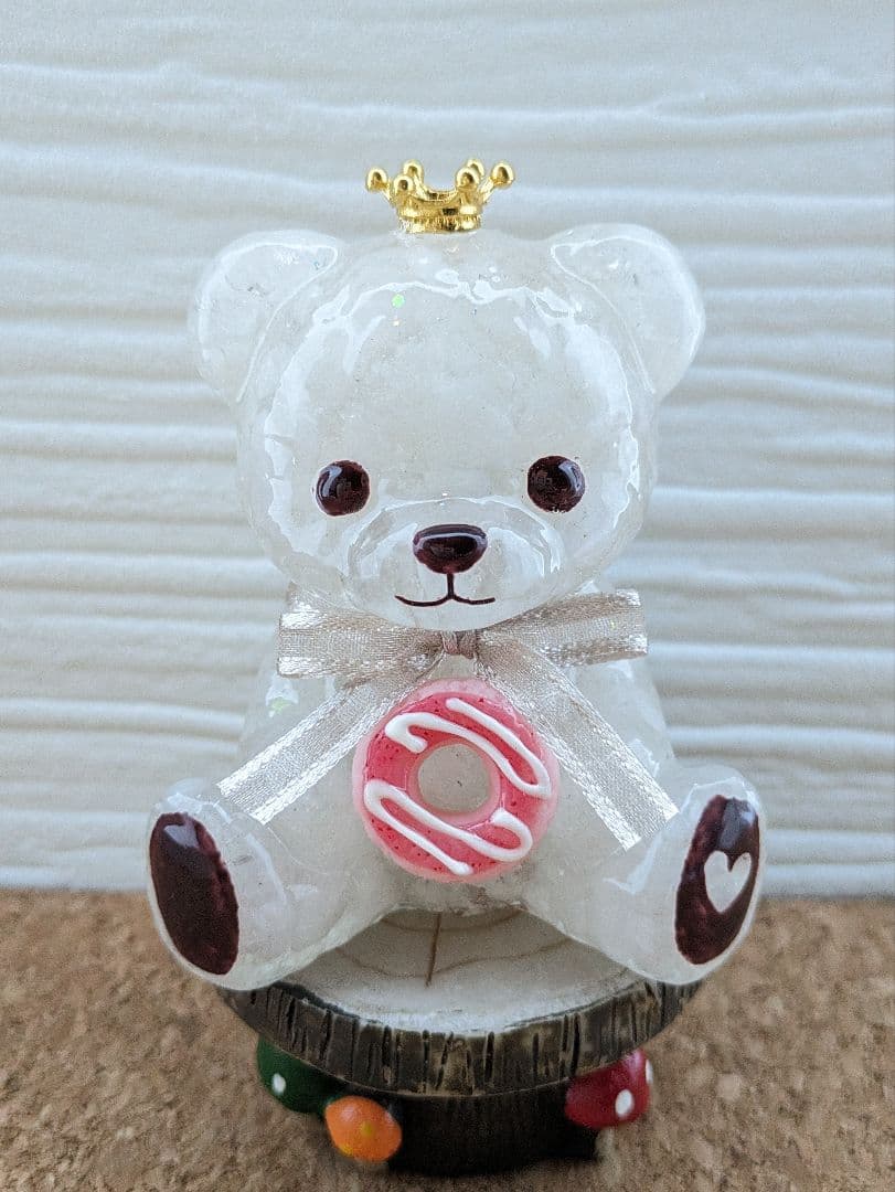 【つねりん】グリーンクォーツのリボンいっぱいツリー形オルゴ☆他５点