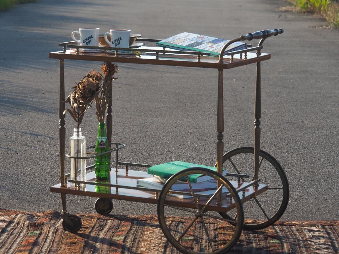 【値引中】アンティークキッチンワゴン