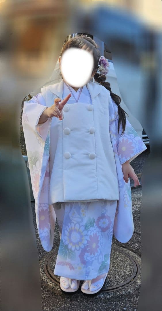✨美品✨❀KOHARU❀ ホワイト被布セット 七五三 3歳