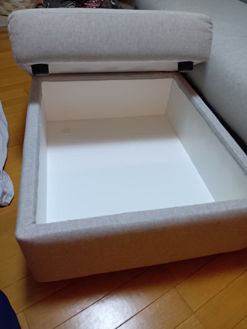 収納オットマン ライトグレー