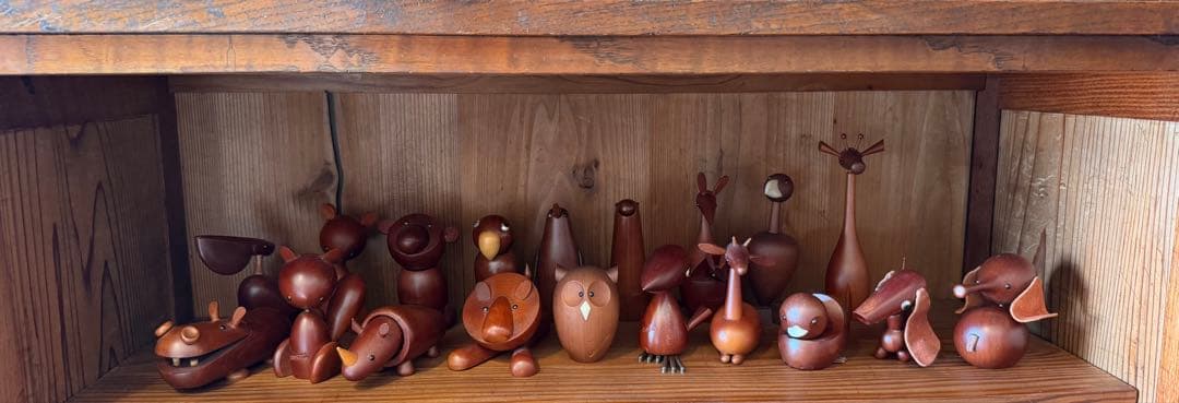 千趣会　ロイヤルペット　木製　アニマル フィギュア　北欧　19体