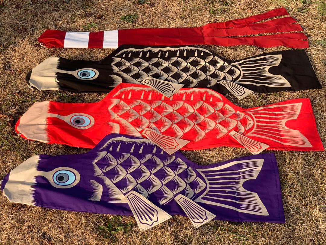 歌川広重「名所江戸百景 水道橋駿河台」手染め鯉のぼり　紫　1.5mセット鯉のぼり