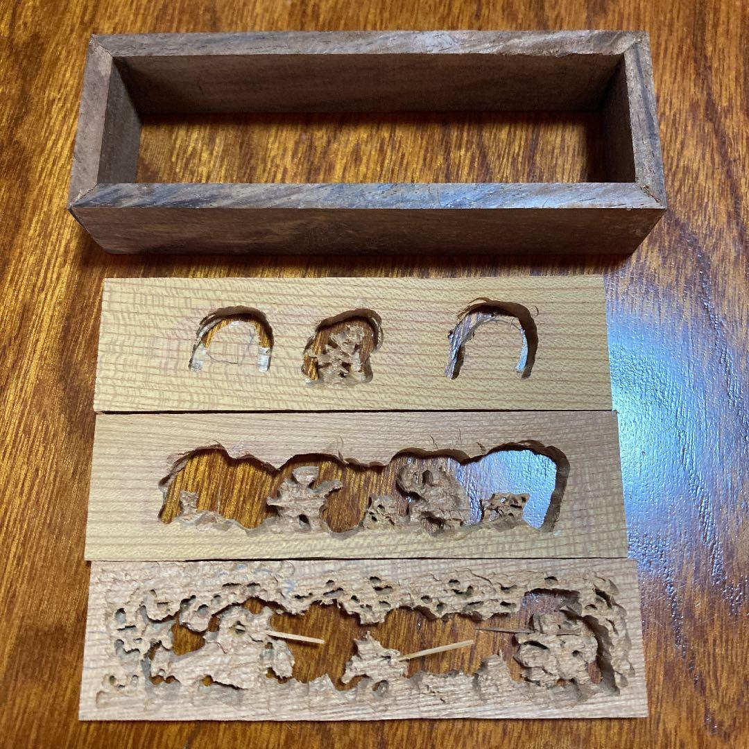 ミニだんじり　三枚板　ミニ彫刻