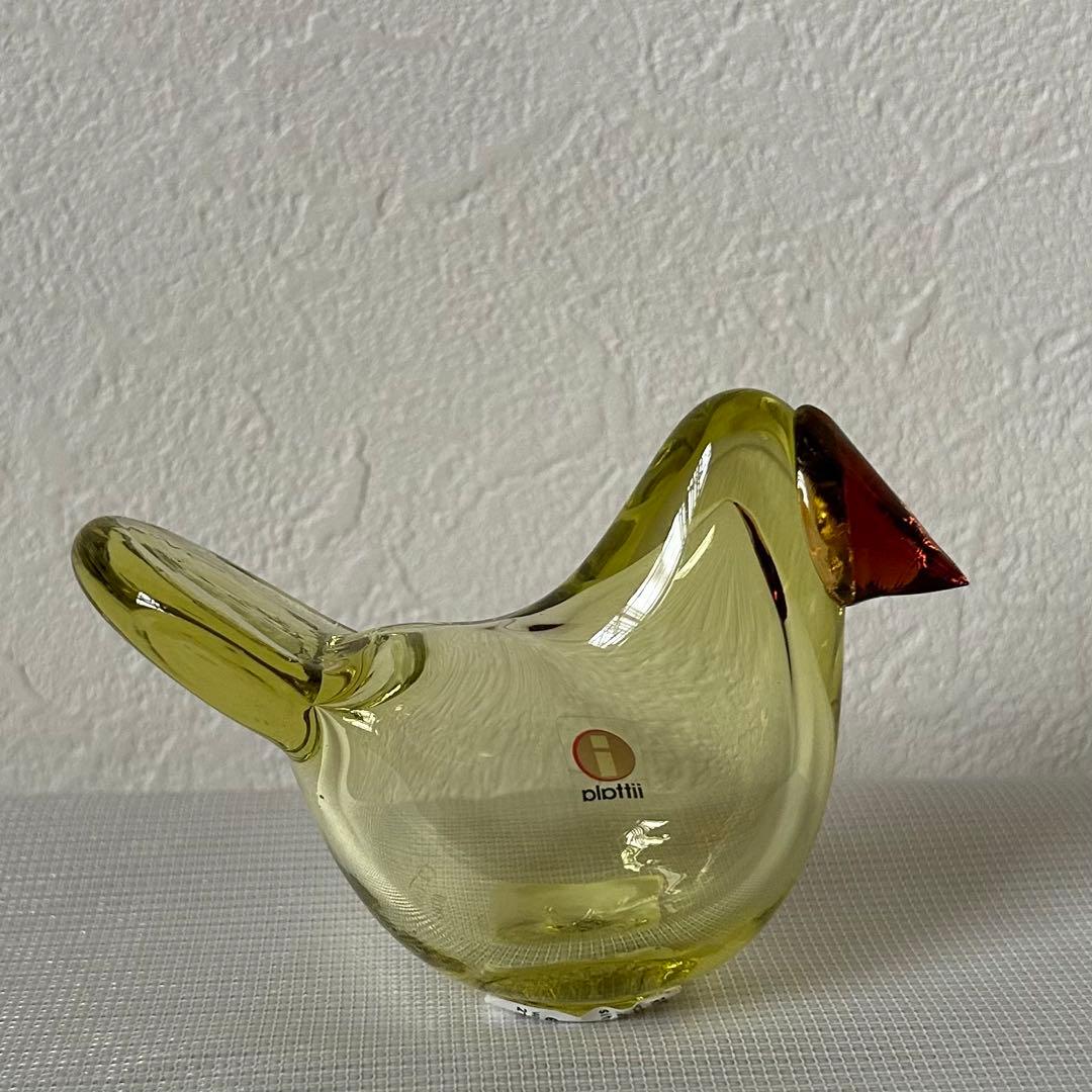 オイバ・トイッカ ガラスの鳥 シエッポ Sieppo レモン　コッパー
