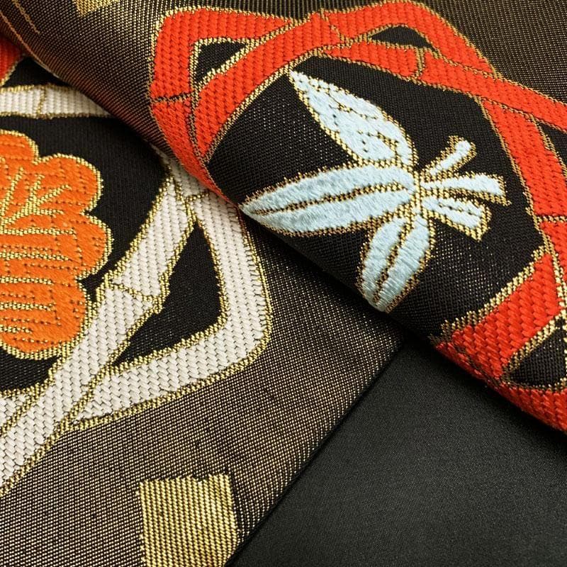 0ag56◆川島織物 ハーフ成人式 全通袋帯 七五三 七歳 松竹梅◆美品