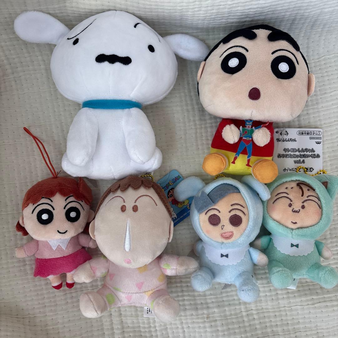 クレヨンしんちゃん ぬいぐるみ マスコット 6点セット - メルカリ