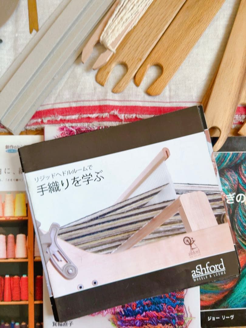 アシュフォード 織り機 リジッドへドル 80cm スタンド付