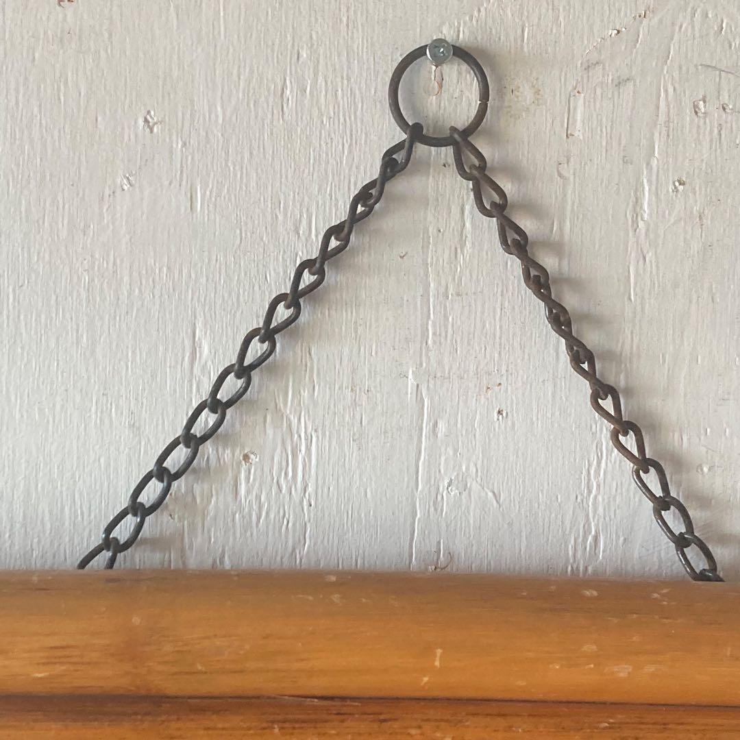 ヴィンテージ ラタン 壁掛け ウォールミラー