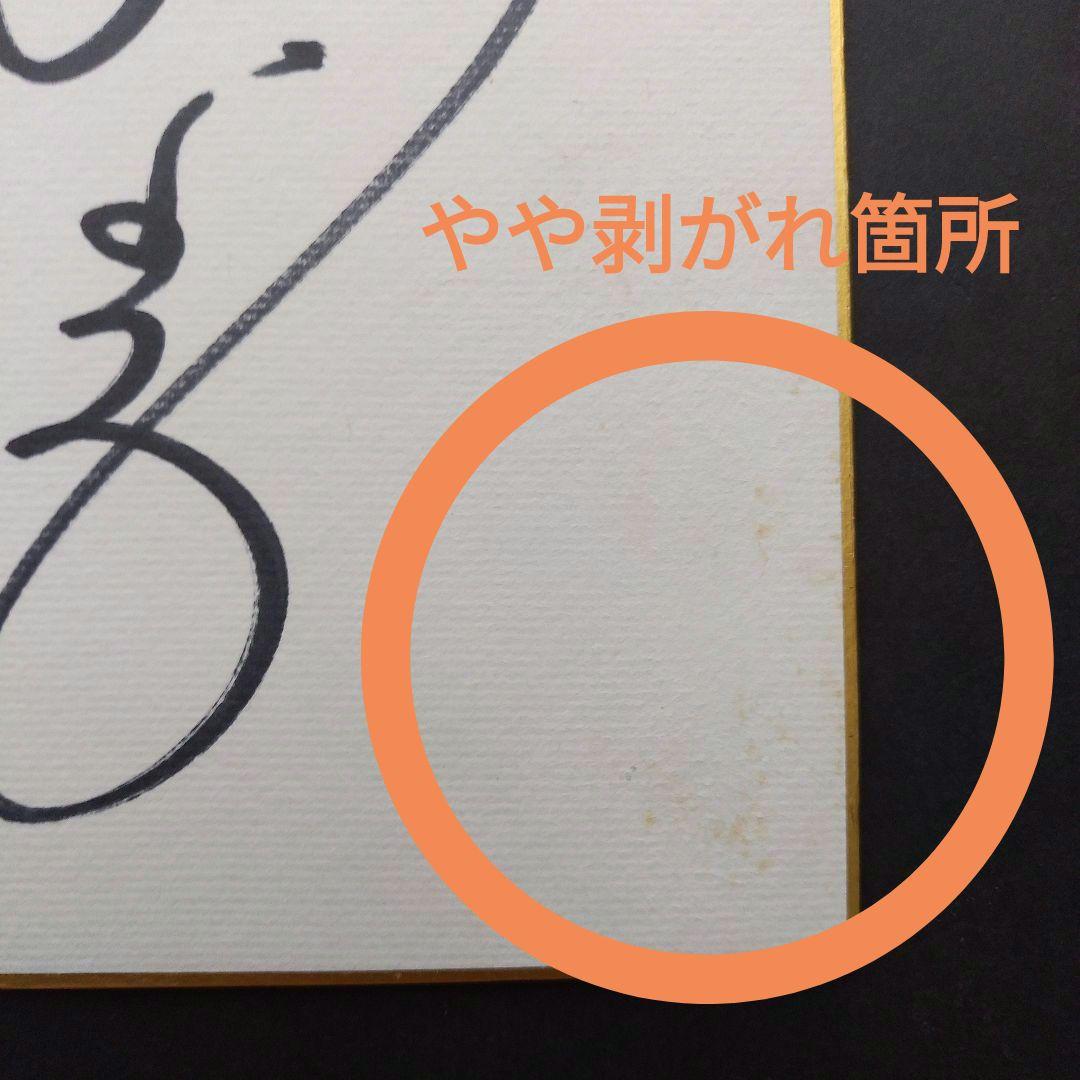 樋口可南子直筆サイン・顔写真入り色紙　昭和レトロ