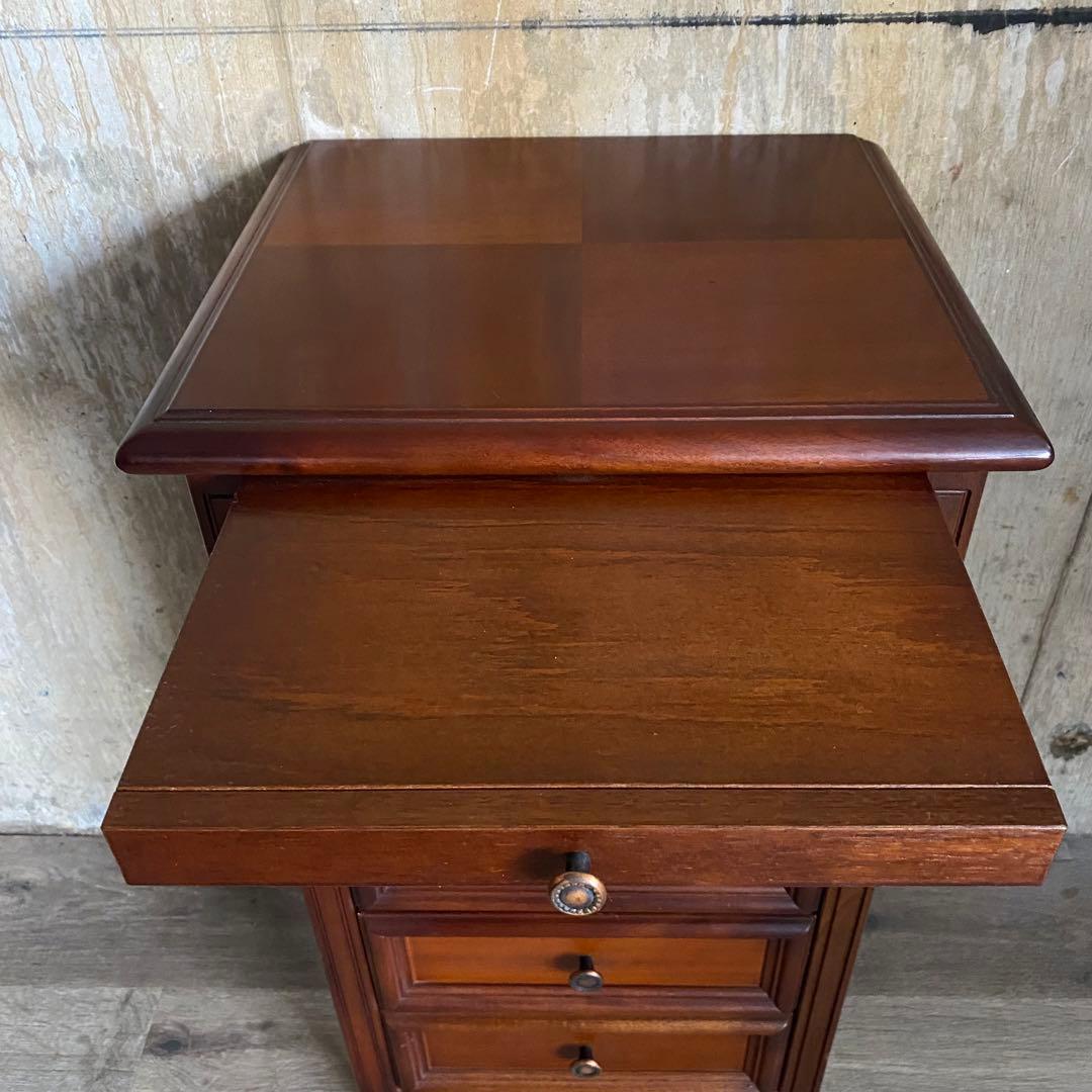 東海家具KENT 電話台　サイドチェスト コンソール　マホガニー材