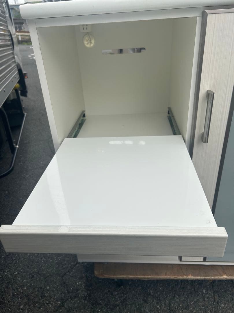 モンブラン　ニトリ　ホワイトキッチン収納キャビネット　※直接引取