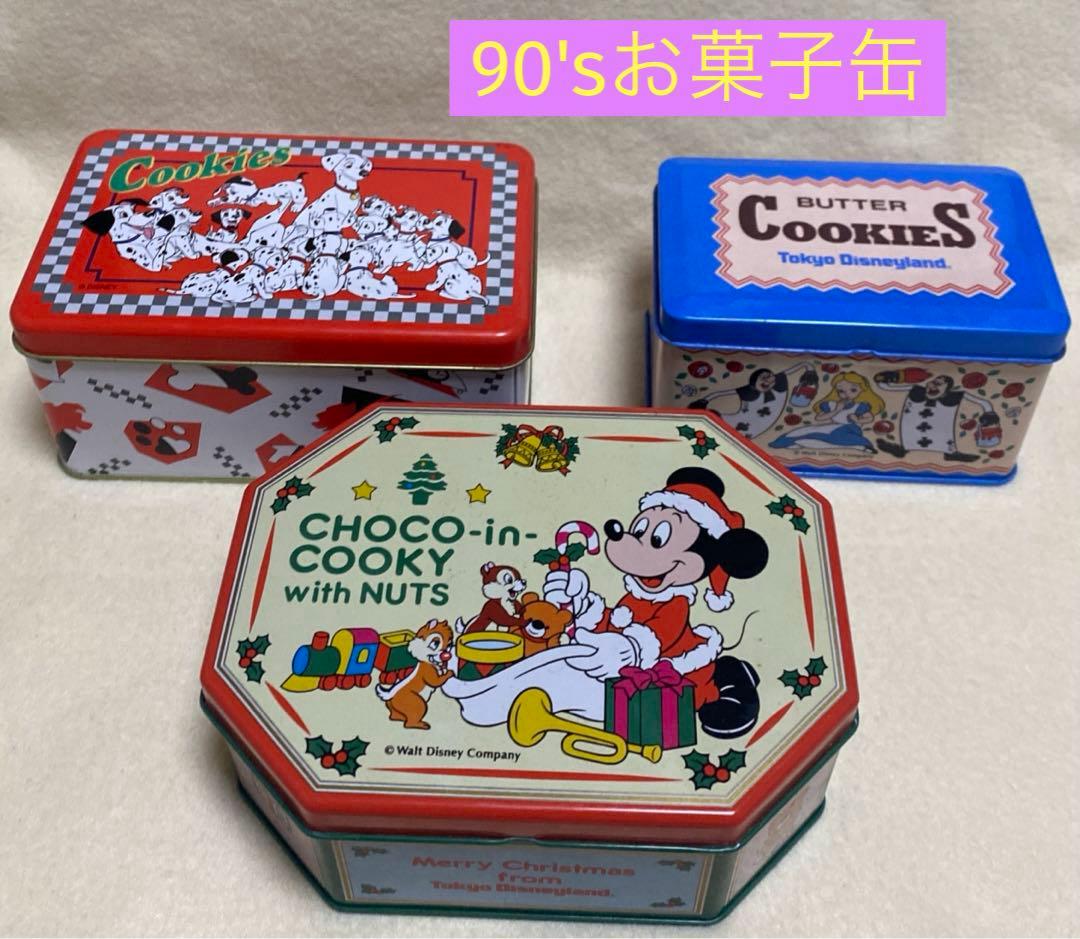 東京ディズニーランド 平成レトロ お菓子缶 空き缶 缶 101匹 アリス