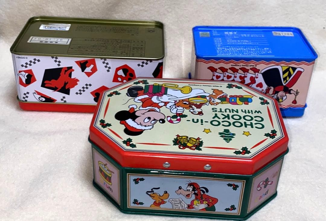 東京ディズニーランド 平成レトロ お菓子缶 空き缶 缶 101匹 アリス
