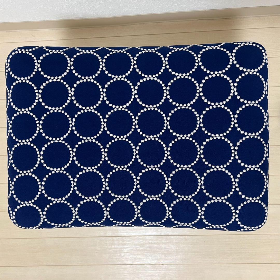 ミナペルホネン スツール タンバリン 丸脚 【ネイビー/オレンジ】 椅子 ベンチ