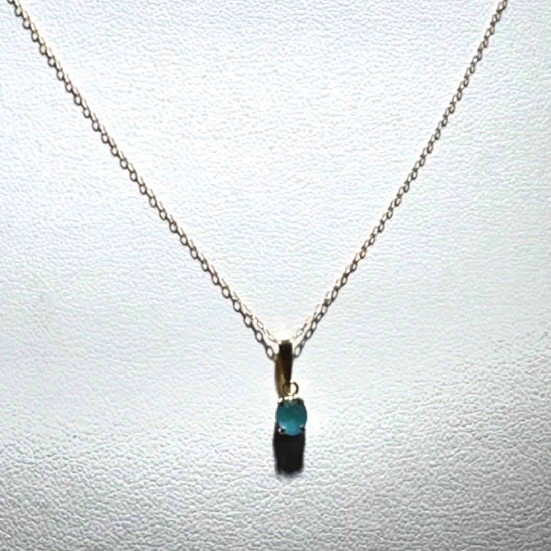 k18パライバトルマリンペンダントネックレスNO25-2444