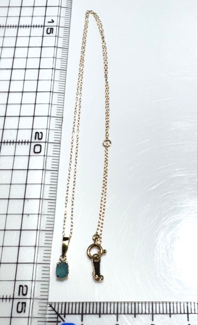 k18パライバトルマリンペンダントネックレスNO25-2444