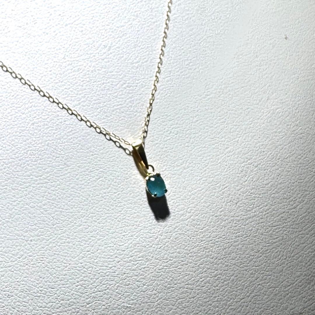 k18パライバトルマリンペンダントネックレスNO25-2444