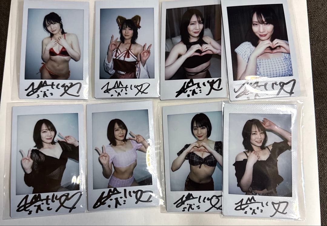 鈴村あいり 直筆 サイン入り チェキ 8枚 まとめ売り - メルカリ