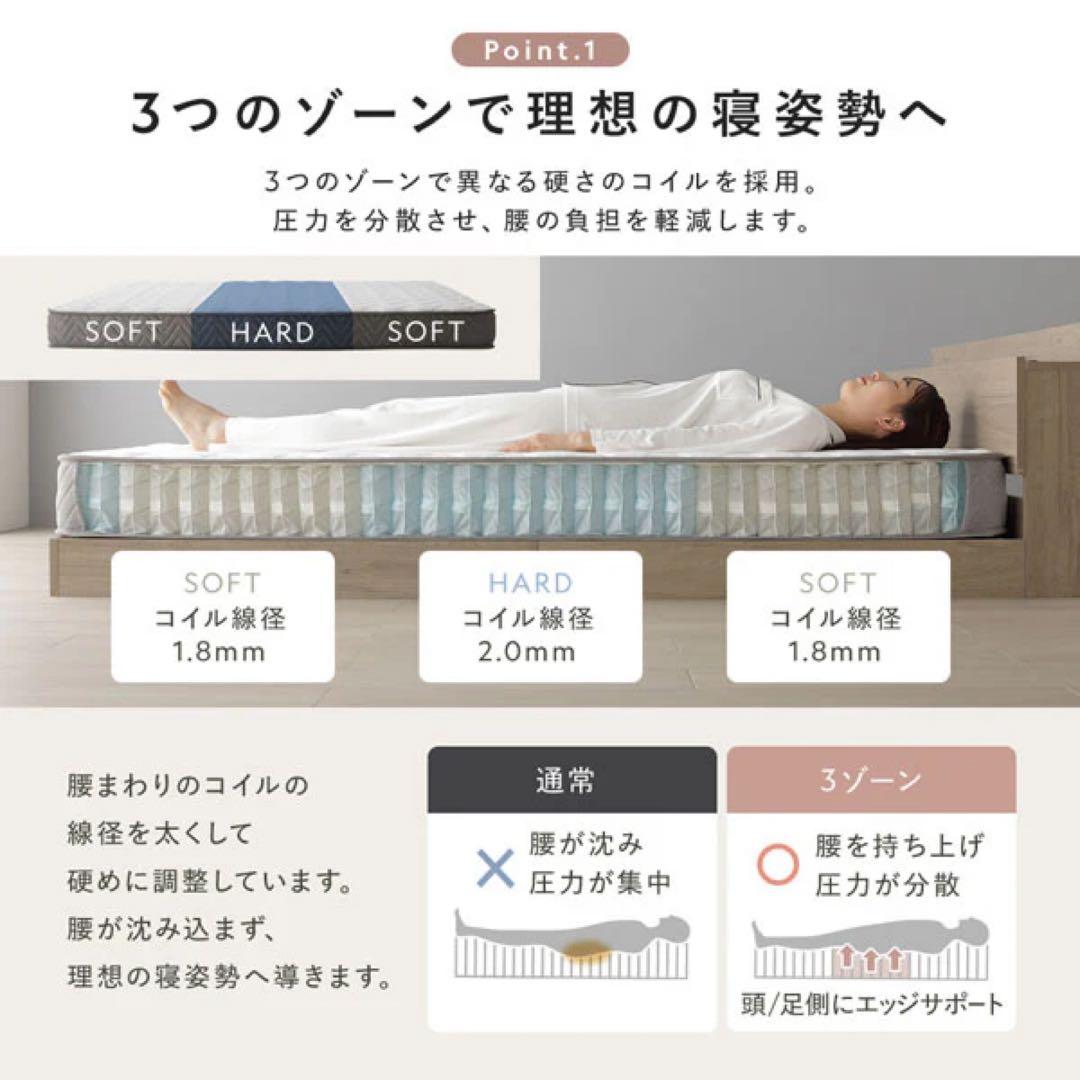 【美品】RASIK 『TUULIE トゥーリエ』 シングル　マットレス付き