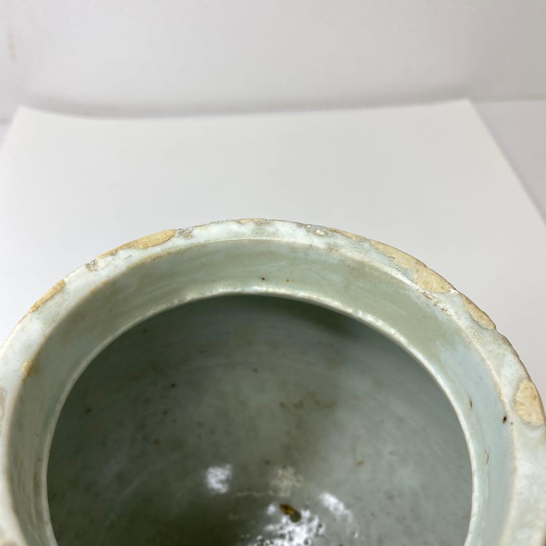 李朝 染付 牡丹文 壺 高さ約15.1㎝ トヒオウ 東さ7-0728③ - メルカリ