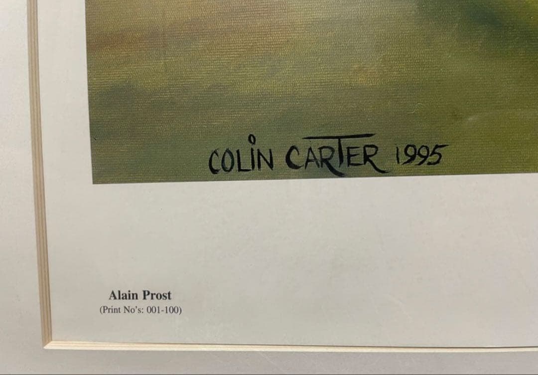 F1リトグラフ MUTUAL RESPECT アラン・プロスト直筆サイン入り - メルカリ