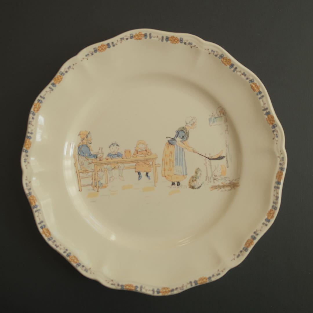 サルグミンヌ アンファンリシャール 平皿大 フランス アンティーク