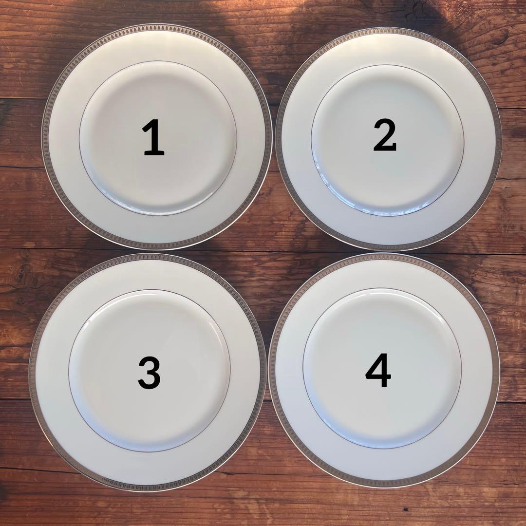 クリストフル　マルメゾン ポーセリンプラチナプレートセット 4枚