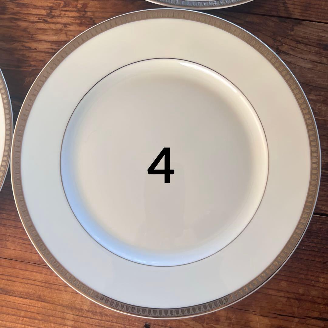クリストフル　マルメゾン ポーセリンプラチナプレートセット 4枚