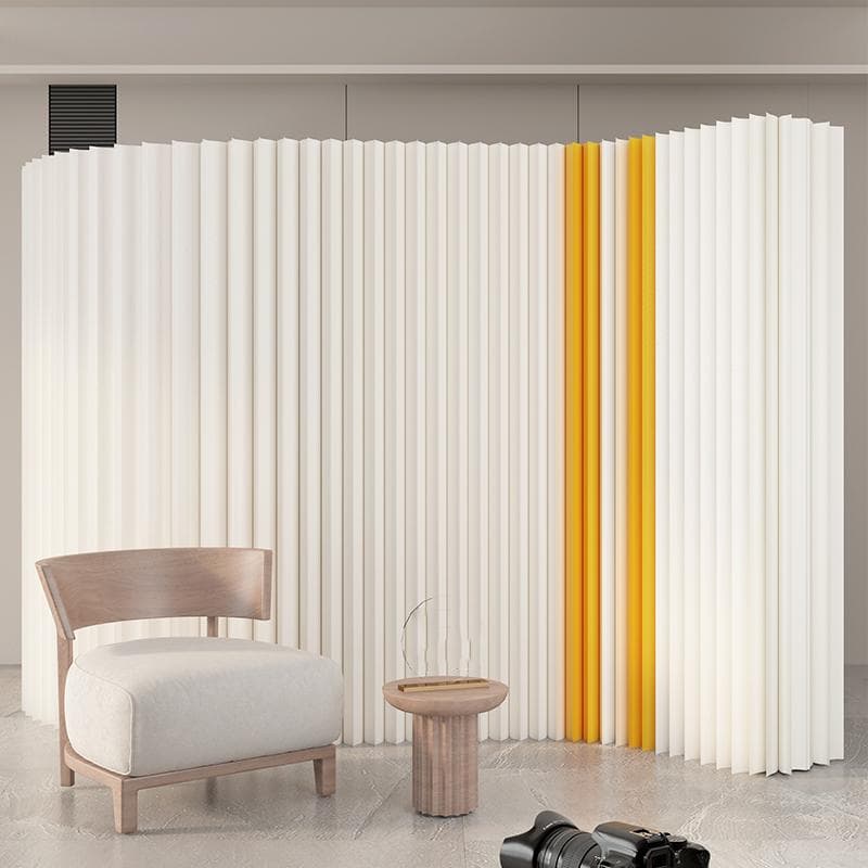 イエローバンドタイプ パーテーション 間仕切り高さ2.4ｍ長さ1-2ｍ折りたたみ