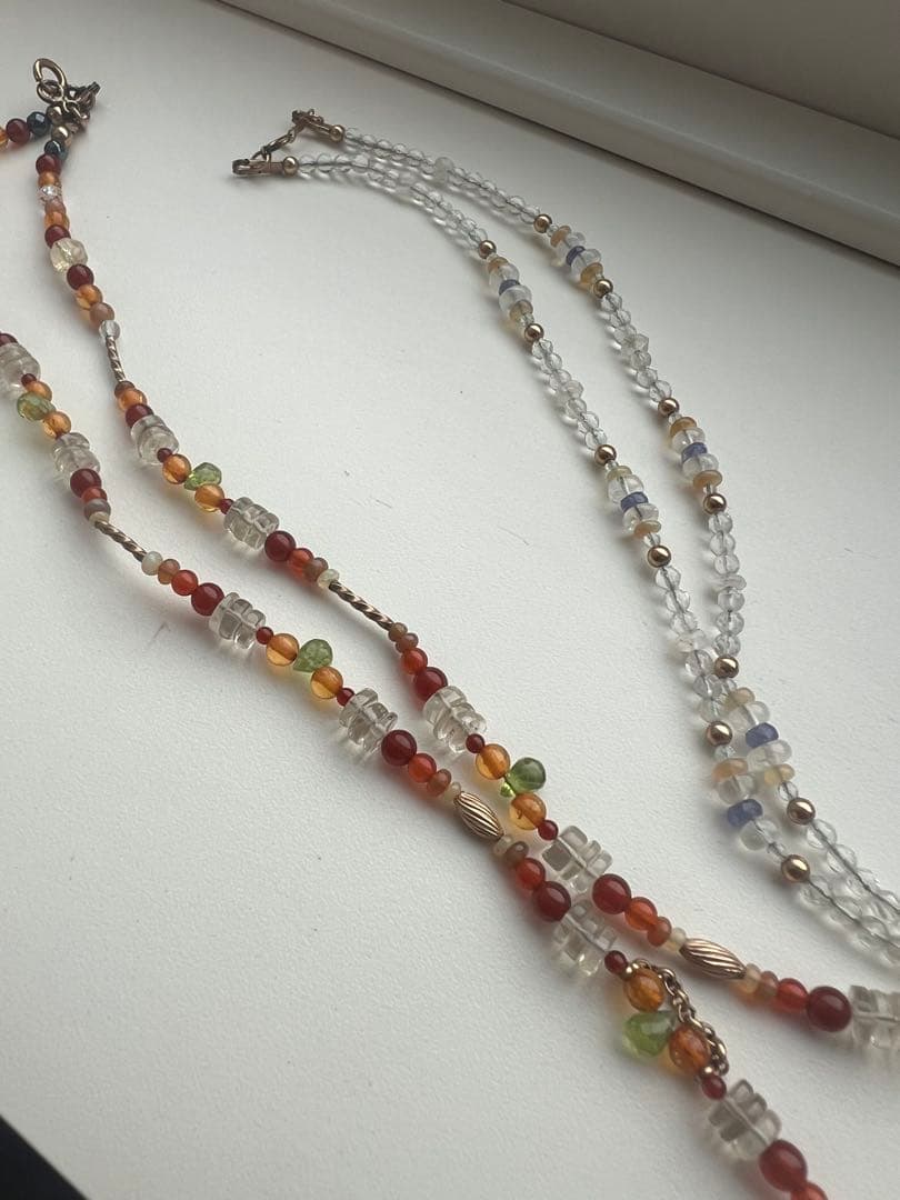 ハンドメイド天然石ネックレス　セット