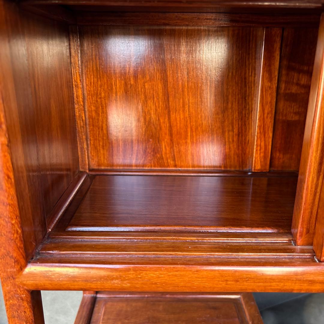 小ダンス　茶箪笥　花梨？　螺鈿細工　飾り棚