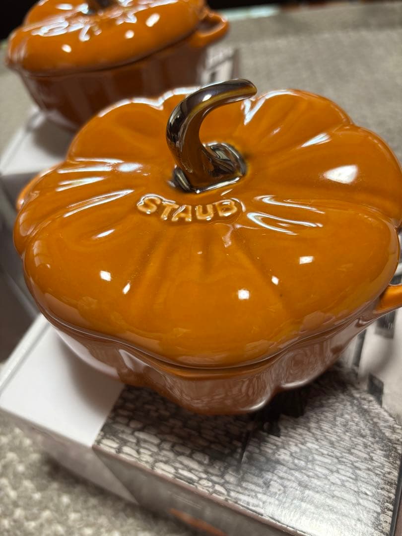 Staub　ストウブ パンプキン ココット S セラミック　0.47L 3個