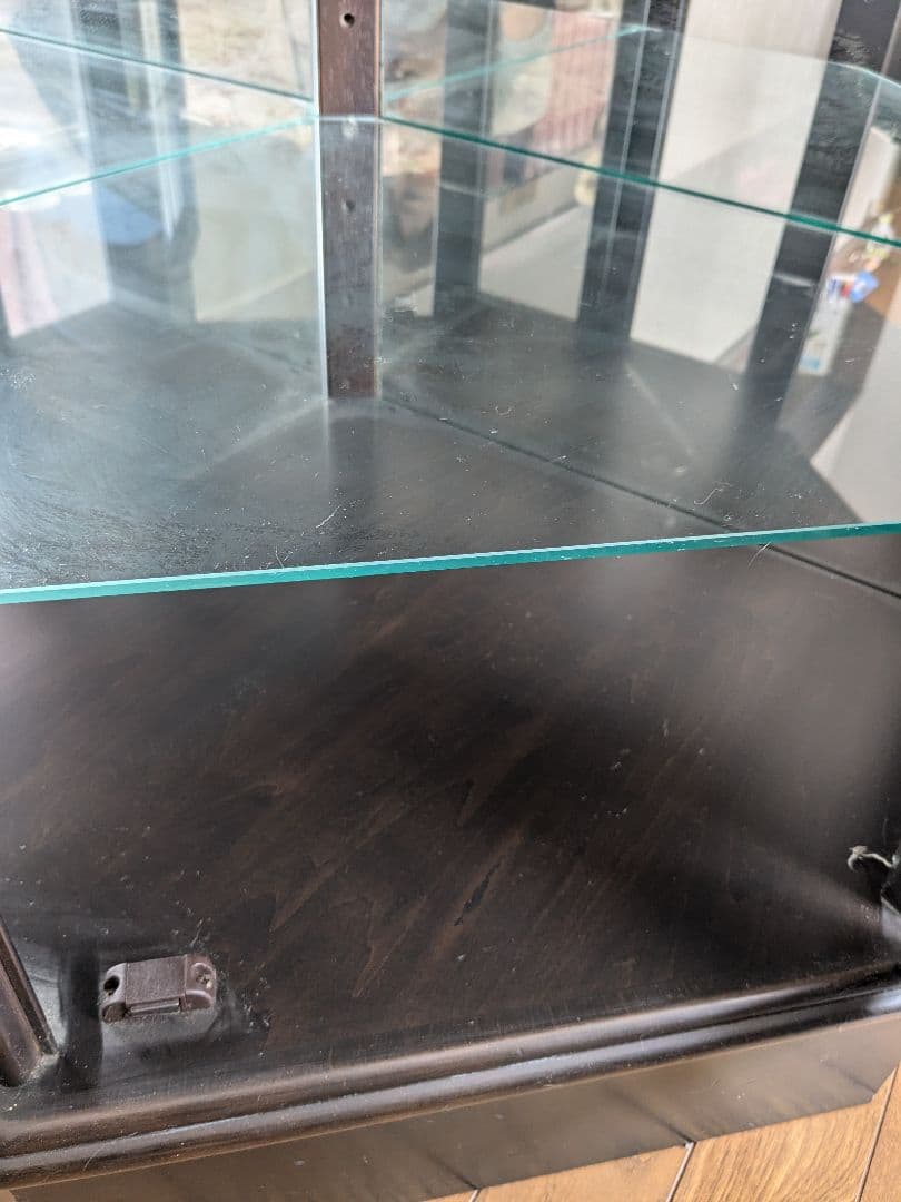 カリモク　アンティーク　コーナー　飾り棚　カップボード　キャビネット