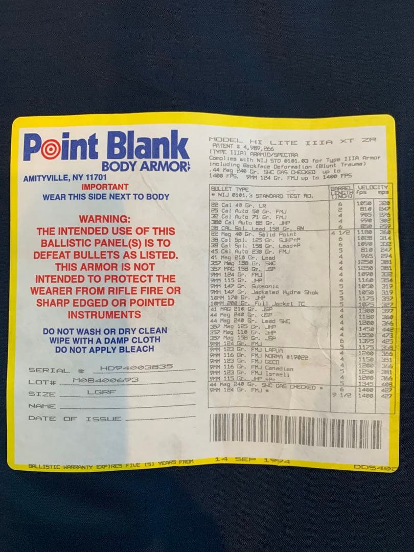 激レア 実物 ポイントブランク ベスト&サファリランド ショルダーアーマーセット