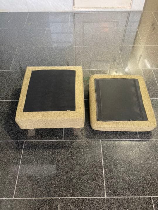 足置きソファー　オットマン　モスグリーン