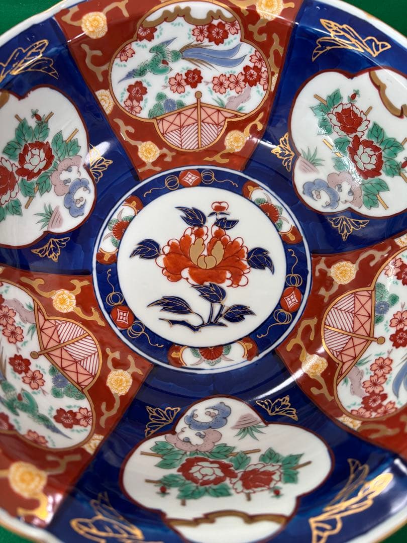 有田焼 松右衛門 菓子鉢 深鉢　和風花模様の陶磁器ボウル