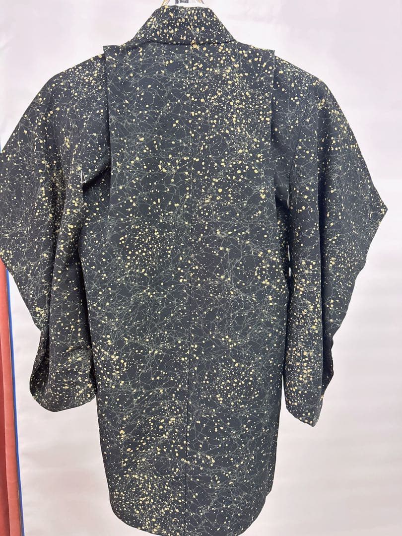 (七五三)3歳の男の子、3点セット羽織、緑色に黒のグラデーションが美しい6525