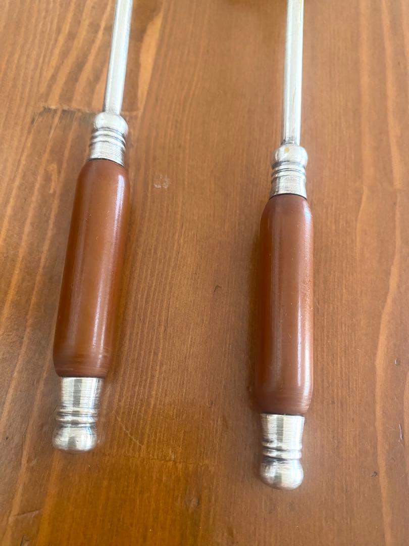 ドイツ製サービングスプーンセット、銀メッキカトラリー品質グレードの示す刻印、