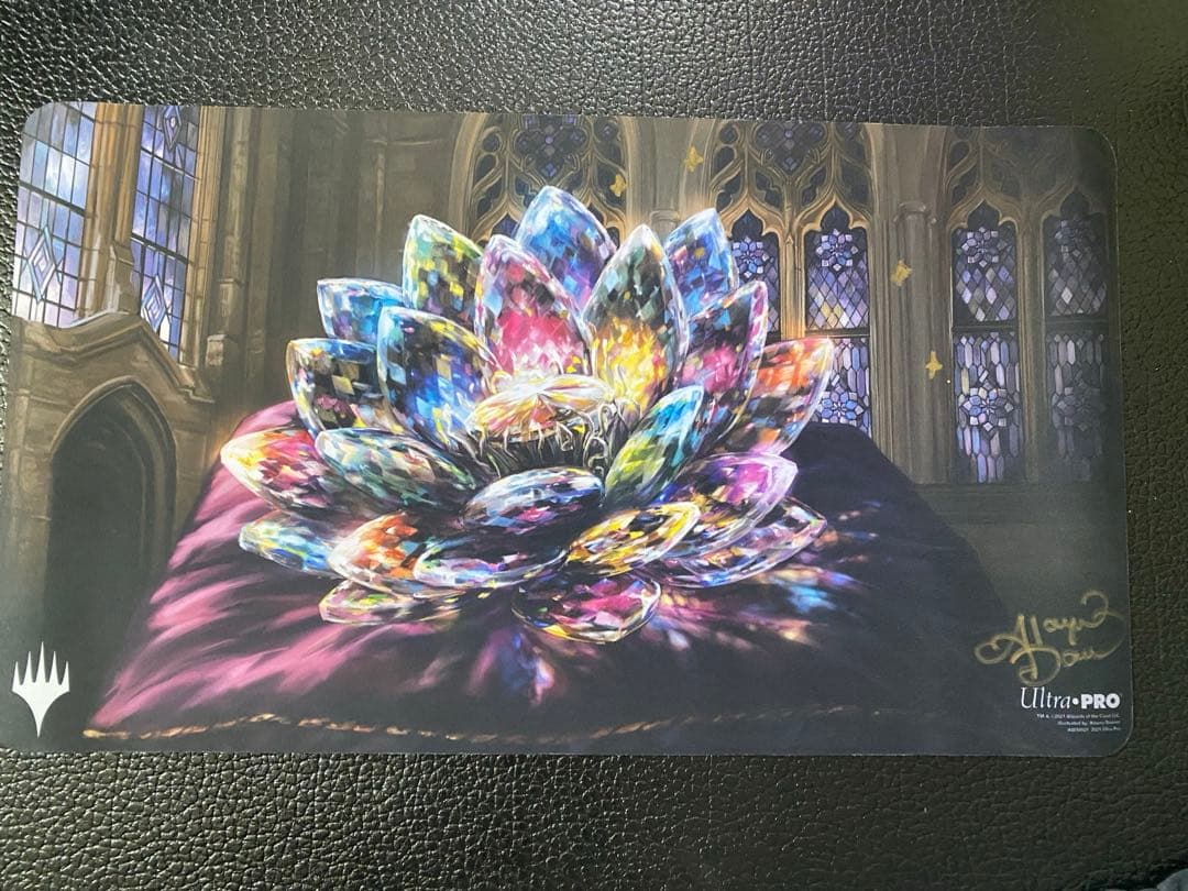 MTG 宝石の睡蓮 サイン入りプレイマット